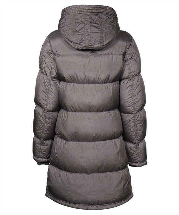 Angelica long hooded down jacket-1
